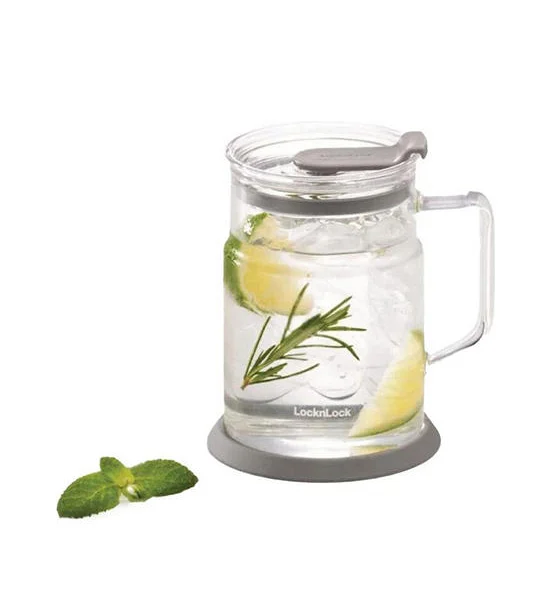 LOCKNLOCK Metro Glass Mug LLG6000 560 mL Grey Оригинал