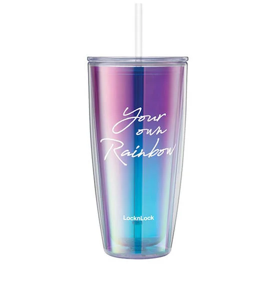LOCKNLOCK Tumbler Double Wall Rainbow Printed 720 mL Multi-Color Оригинал