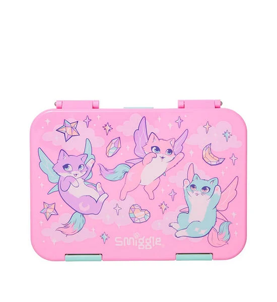 SMIGGLE Bento Lunchbox Happy Tales Medium Happy 758 mL Pink Оригинал