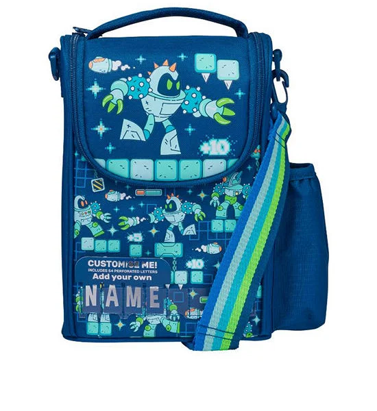 SMIGGLE Lunchbox Bag With Strap Happy Tales Junior ID Navy Оригинал
