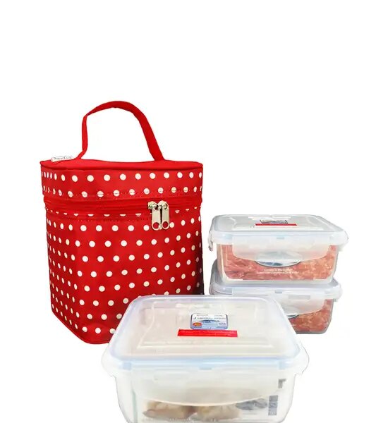 CENTRAL HOME ชุดกระเป๋าเหลื่ยม 3 DOT 800ML Оригинал