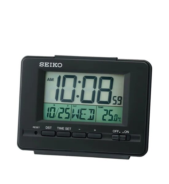SEIKO CLOCK Alarm Clock QHL078K Black Оригинал