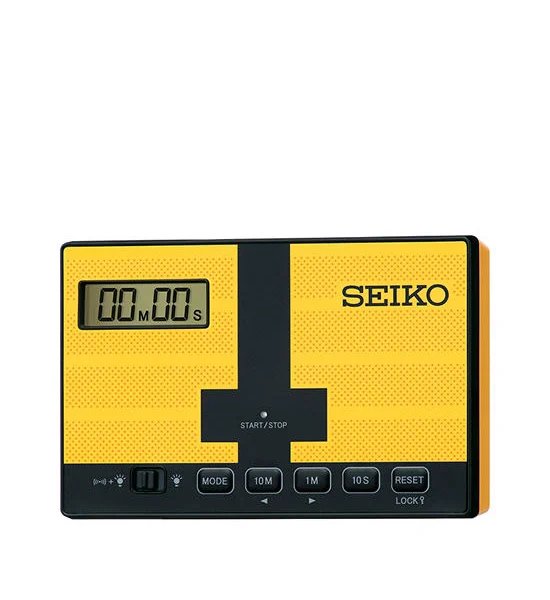 SEIKO CLOCK Digital Clock QHL098Y Yellow Оригинал