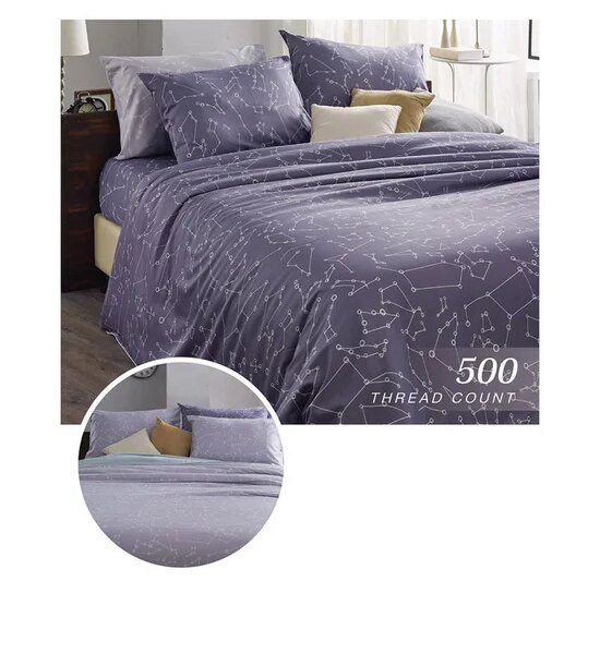 FROLINA Midnight Constellation Collection : Pillow Case Grey Color Оригинал