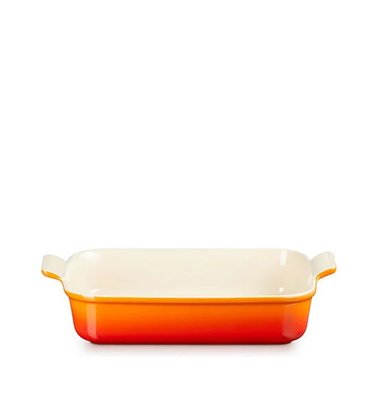 LE CREUSET Rectangular Dish Heritage 32 cm Flame Оригинал