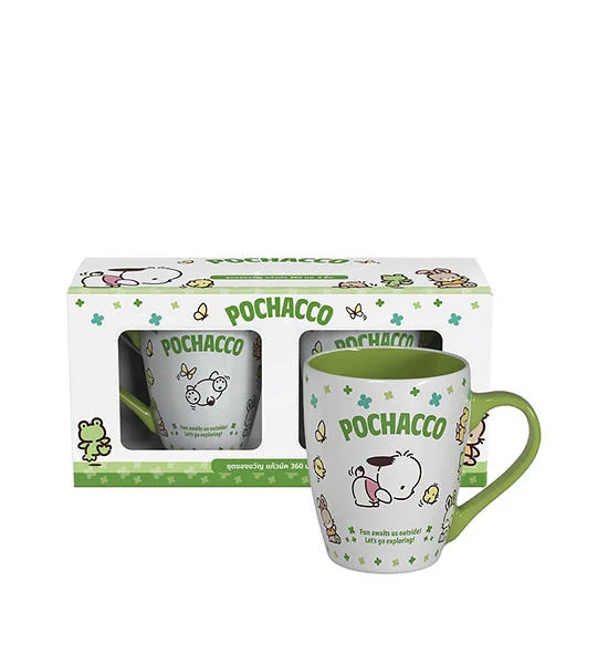 FOFO Color Coated Mug 360 mL Pochacco Green Оригинал