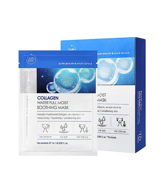 FARMSTAY Collagen Water Full Moist Soothing Mask 27 mL Оригинал