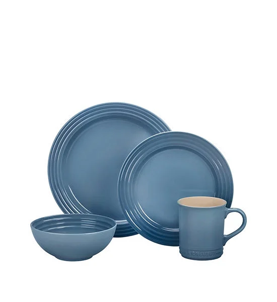 LE CREUSET Dinnerware Vancouver Set 16 Pcs Chambray Оригинал
