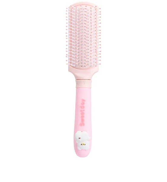 MINI MONO Comb Wet Hair Bear-Handled 19.5 cm Pink Оригинал