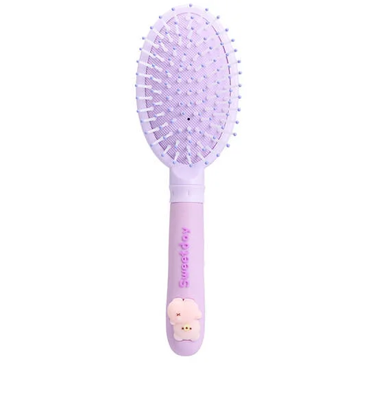 MINI MONO Hair Comb Oval Bear-Handled 19.5 cm Lavender Оригинал