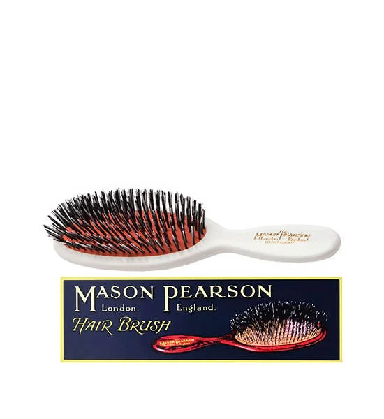MASON PEARSON Regular Pocket Bristle & Nylon Ivory Оригинал