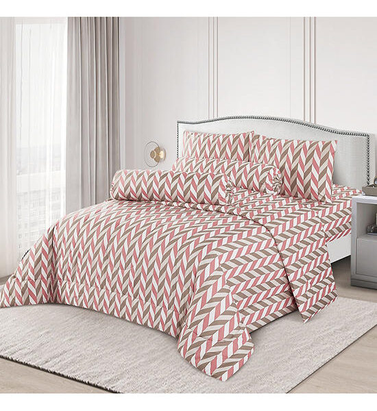ESQUIRE Fitted Sheet Set Microtech Collection 3.5 ft 3 pcs Avenue Printed Twin Size Multi-Color Оригинал