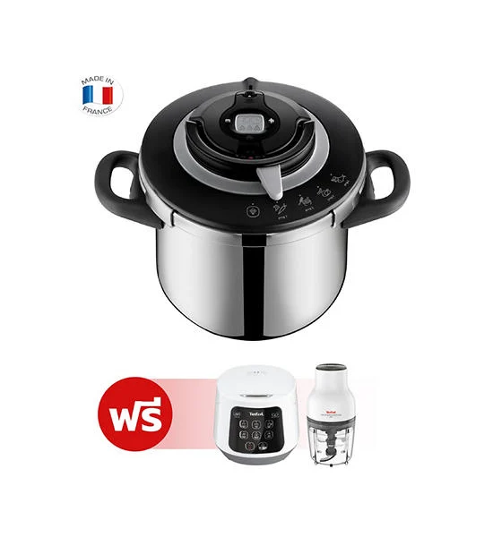 TEFAL Pressure Cooker 8L Clipso + Chef Silver Оригинал