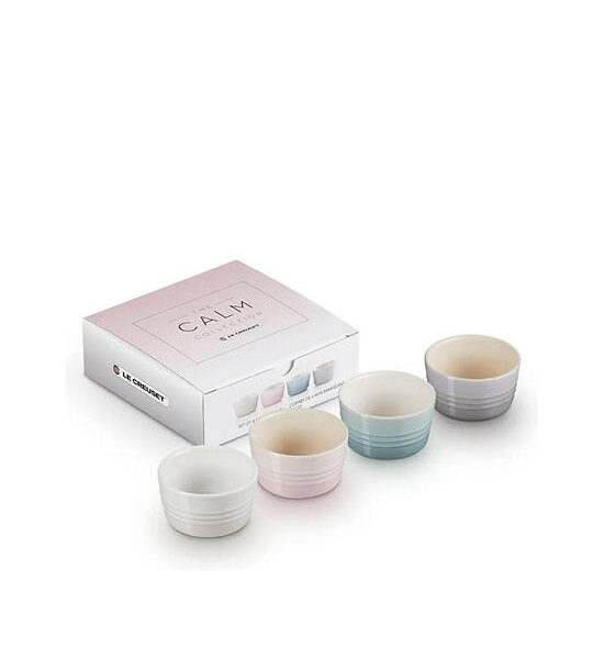 LE CREUSET Mini Round Ramekin Set 4 pcs Size 100 mL Multi-Color Оригинал