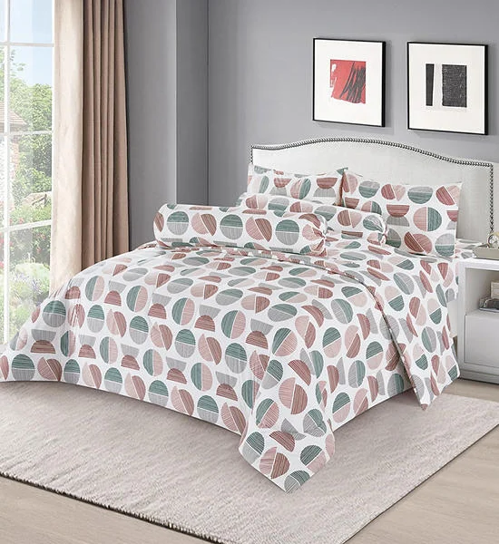 HAVEN Fitted Sheet Set 5 pcs Microtech Collection Queen/King Size Red Sphere Оригинал