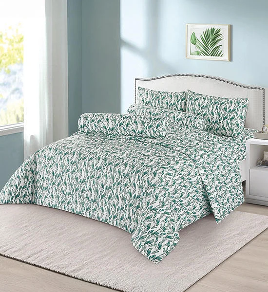 HAVEN Fitted Sheet Set 5 pcs Microtech Collection Queen/King Size Greenery Оригинал