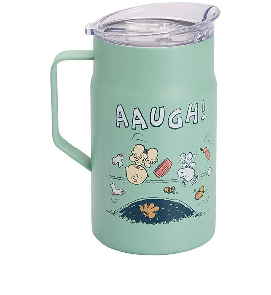 TORA Vacuum Tumbler Snoopy 600 mL Light Green Оригинал