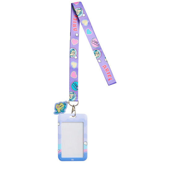 MINI MONO Card Holder with Neck Strap Ariel Pattern 7x11 cm Lavender Оригинал