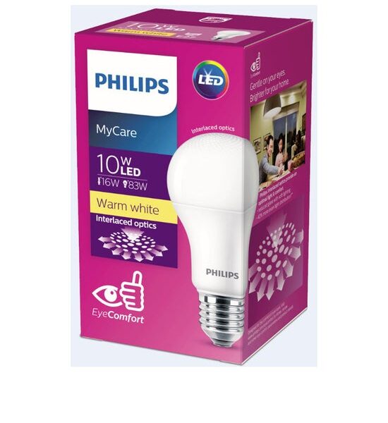 PHILIPS LIGHTING หลอดประหยัดไฟLED10WE27WW Оригинал