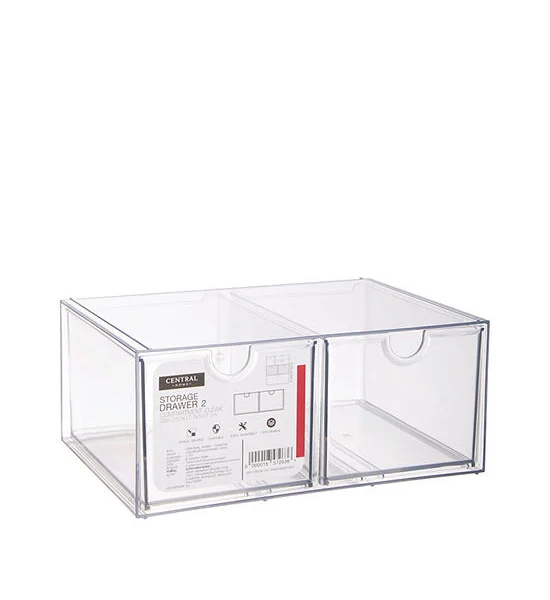 CENTRAL HOME Storage Drawer 2 Compartment Size 25.5x17.7x10.7 cm Оригинал