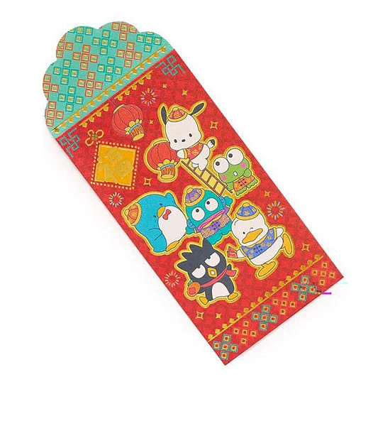 SANRIO Money Enclosure Pack 8 Pcs Mix Characters Red Оригинал