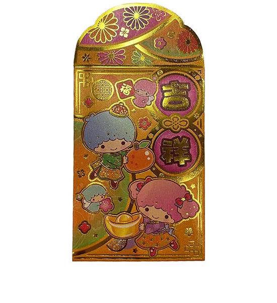 SANRIO Money Enclosure Pack 10 Pcs Little Twin Stars Gold Оригинал
