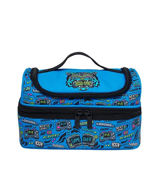 SMIGGLE Lunchbox Eclipse Double Decker Mid Blue Оригинал