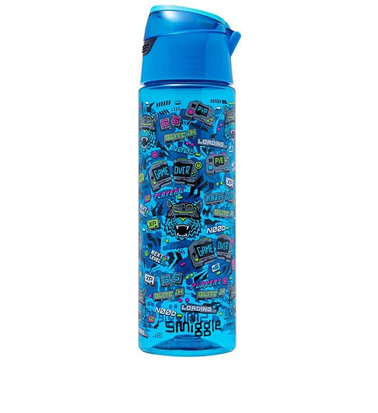 SMIGGLE Drink Bottle Eclipse Plastic Flip Lid 750 mL Mid Blue Оригинал
