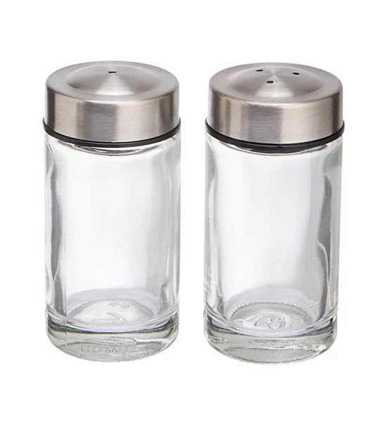 CUIZIMATE Salt & Pepper Shaker Set 2 pcs Stainless Steel Lid 50 mL Оригинал