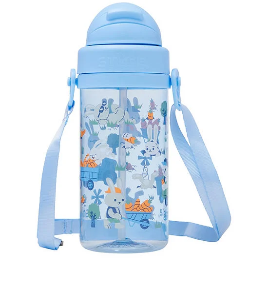 SMIGGLE Drink Bottle With Strap Teeny Tiny Plastic Out & About 400 mL Оригинал
