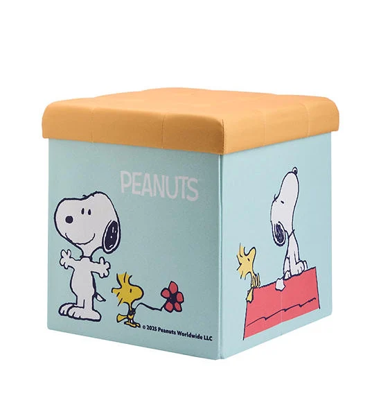 CENTRAL HOME Stool Canvas 38x38 cm Snoopy Pattern Light Blue Оригинал