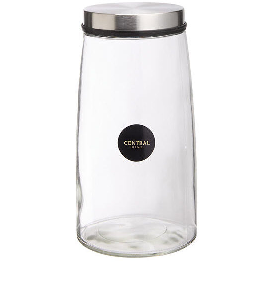 CENTRAL HOME Storage Jar Glass with Stainless Steel Lid 2200 mL Оригинал