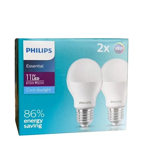 PHILIPS LIGHTING Ess LED Bulb 11W CDL Pack 2 White Оригинал