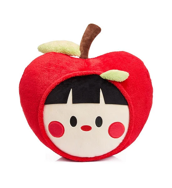 MINI MONO Pillows Girl With Apple Face Red Оригинал