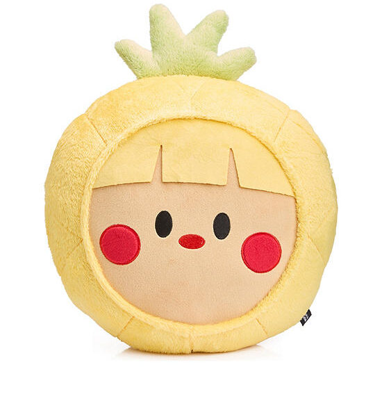 MINI MONO Pillows Girl With Pineapple Face Yellow Оригинал