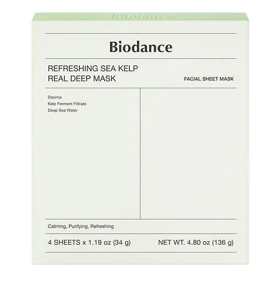 BIODANCE Refreshing Sea Kelp Real Deep Mask 4 pcs. 34 g Оригинал