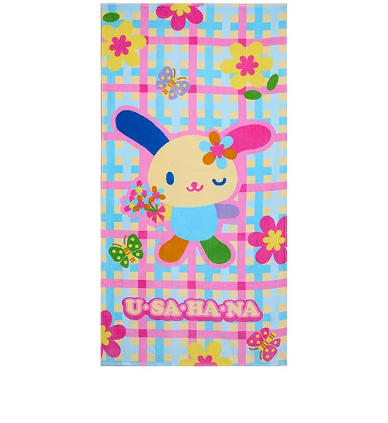 SANRIO Towel Usahana Bloom Size 30x60 in Multi-Color Оригинал
