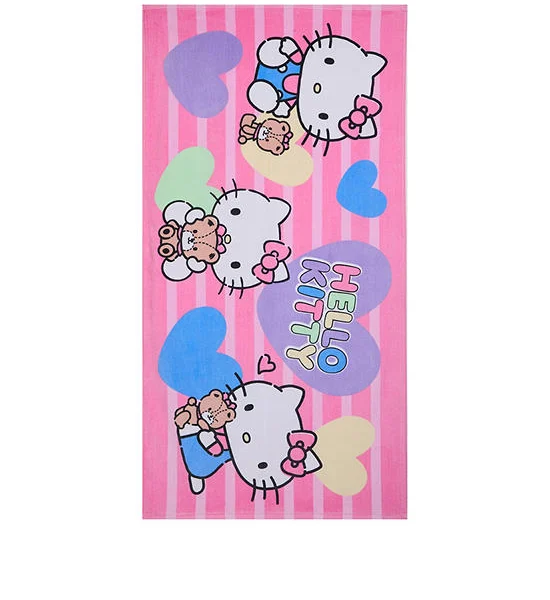 SANRIO Towel Bloom Hello Kitty 25 x 50 Inch Pink Оригинал