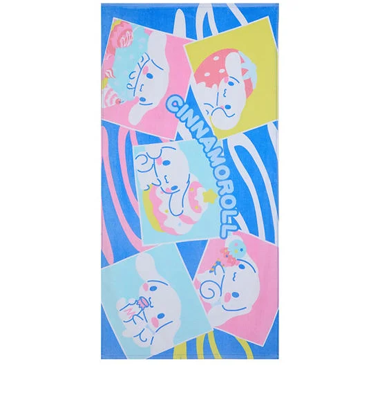 SANRIO Towel Bloom Cinnamoroll 25 x 50 Inch Blue Оригинал