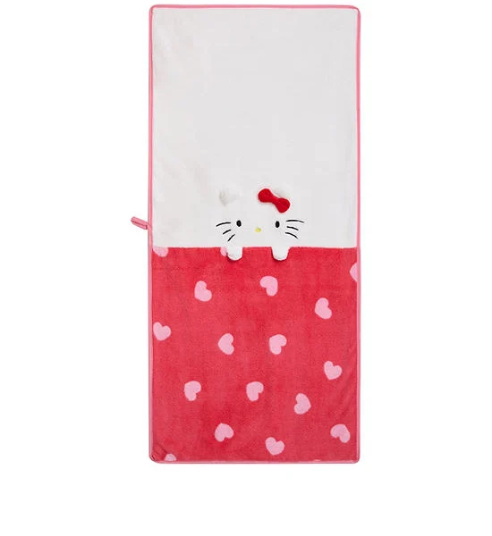 SANRIO Towel Microfiber Hello Kitty Bloom Size 16x32 in Red Оригинал