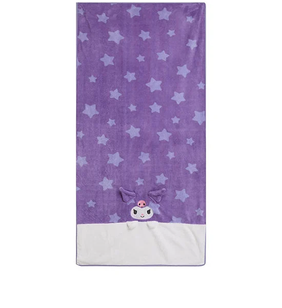 SANRIO Towel Microfiber Kuromi Bloom Size 25x50 in Purple Оригинал