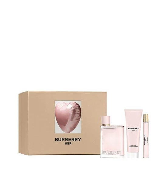 BURBERRY Women Fragrance Set Spring 25 Her Eau de Parfum 100 mL, Her Body Lotion 75 mL, Her Eau de Parfum 10 mL Оригинал