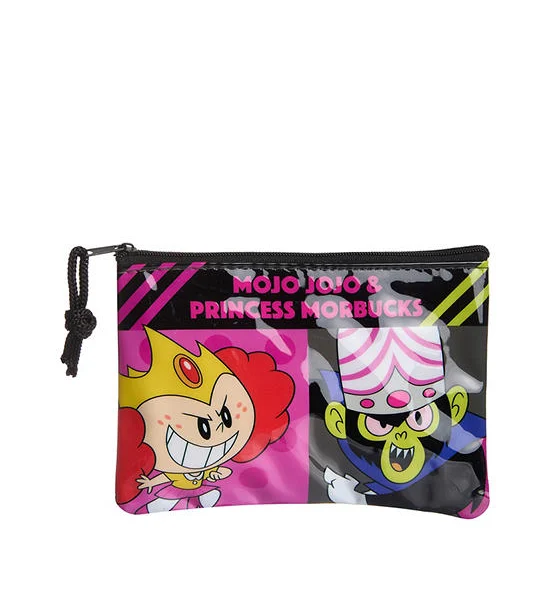 MINI MONO Storage Bag Mojo Jojo & Princess Morbucks Pattern Dark Grey Оригинал