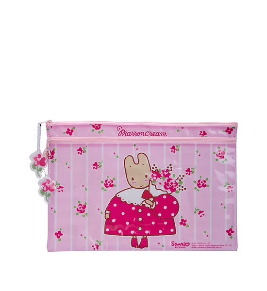 SANRIO Zip Pouch F4 Bloom Maron Cream Multi-Color Оригинал