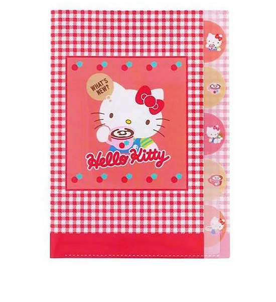 SANRIO 5-Index File (A4) Hello Kitty Multi-Color Оригинал