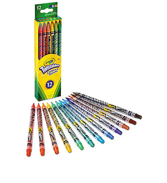 CRAYOLA Colored Pencil Twistable 12 Count Оригинал