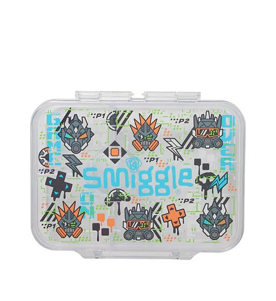 SMIGGLE Bento Lunchbox See Me Trailblazer Medium Grey Оригинал
