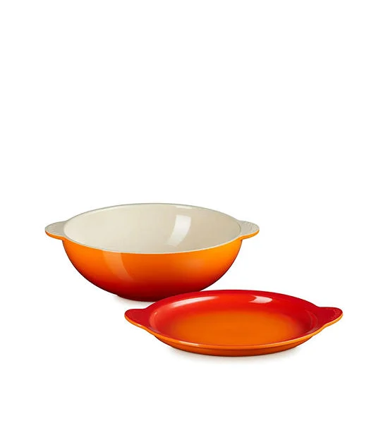 LE CREUSET Round Serving Bakeware Signature-ISTA 29 cm Flame Оригинал