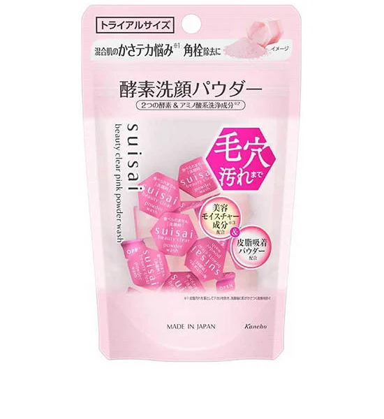 SUISAI Beauty Clear Pink Powder Wash (Trial) 15 Capsules Оригинал