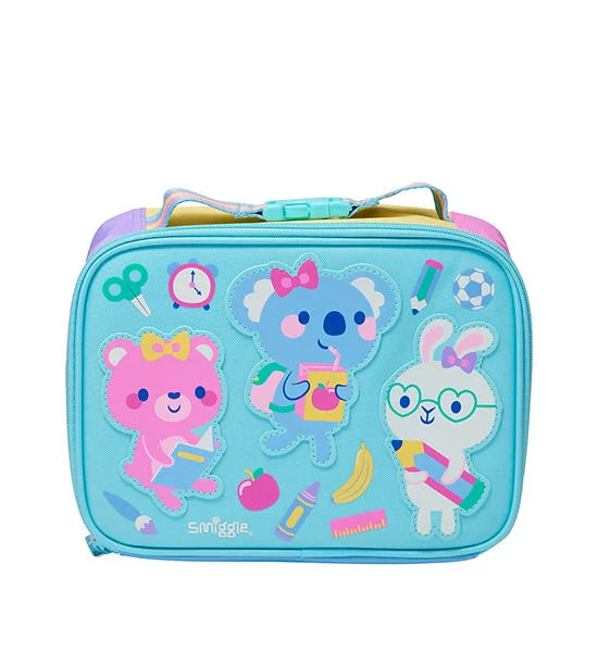 SMIGGLE Lunchbox Square Ready Set Go Teeny Tiny Aqua Оригинал